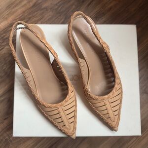 Ulla Johnson Tan Braided Heels